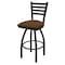 Holland Bar Stool Co 30" Swivel Bar Stool, Black Wrinkle, Rein Thatch Seat 41030BW026 - alternate 1